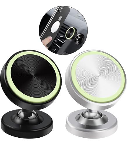 Support Magnétique Rotatif Pour Smartphone - Pour Voiture (tableau De Bord) Ou Mur - Universel, Facile à Installer