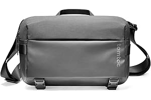 ‎TOMTOC tomtoc Compact Sling Bag, 10-litrowa torba na ramię dla mężczyzn i kobiet, Crossbody wodoodporna, lekka torba na ramię do wypoczynku, podróży, pracy, pasuje do 14-calowego MacBook Pro