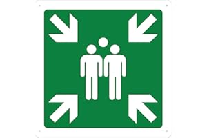 PUBBLIMANIA PUNTO DE ENCUENTRO en metal aluminio dibond de 3 mm de espesor Cm 29x29 (Punto de Encuentro)