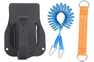 KADIMENDIUM Strumento per Fondina per Trapano, Supporto per Cintura Fondina per Driver Multifunzionale con Fune di Sicurezza per Avvitatore a Percussione