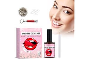 Gemmes Dentaires Gemmes Bijoux Dents Strass Dentaire Kit avec Colle Kit de Gemmes de Dents Bricolage avec Lumière, Kit Bijou Dent Bricolage, Kit D'application Décoration Pour Filles Femmes