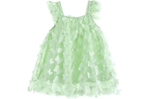 Miipat Bébé Fille Tulle Robe D'été Manches Enfant Tutu Princesse Robes De Pête