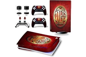 MaD Vision® Set Skin per PS5: MILAN Edizione DISC/DISK/STANDARD + 4 Paia di Thumb grips | Pellicola in 100% Vinile Adesivo, Resistente ai Graffi e compatibile con Playstation 5