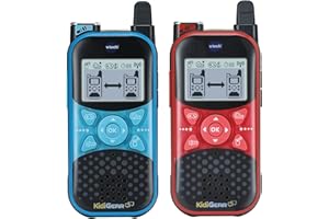 VTech KidiGear Walkie Talkies Explorer, Outdoor Walkie Talkies with Secure Digital Connection, Torch, Voice Effects, Animations and Games, Toy for Kids 5, 6, 7Plus Years, English Version