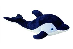 impexit Peluche Dauphin Bleu (35cm)(Peluche Ecologique Fabriquée A Partir de Matériaux Issu de Bouteilles 100% RECYCLÉES)