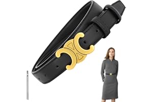 Getyjoe Ceinture Femme en Cuir Ceintures Réglables en Cuir pour Femme 2.5 cm de Largeur pour Jeans Pantalons Robe