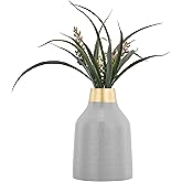Amazon Brand - Solimo Flower Vase with Rust-Resistant Coating | Stylish and Easy-to-Clean Finish | Compact Design for Modern 
