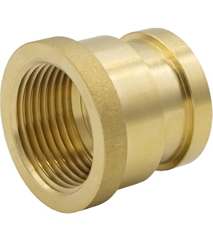 Uxcell 3/4 Inch Female Flare X 5/8 Inch Male Flare Connector, SAE 45 Degree Flare Brass Adapter Flare Pipe Fitting - View #8