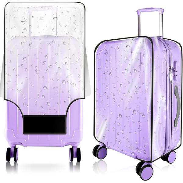 Housse De Protection Pour Valise Transparente - Lot De 3 Tailles (75-80 Cm), étanche Et Anti-rayures