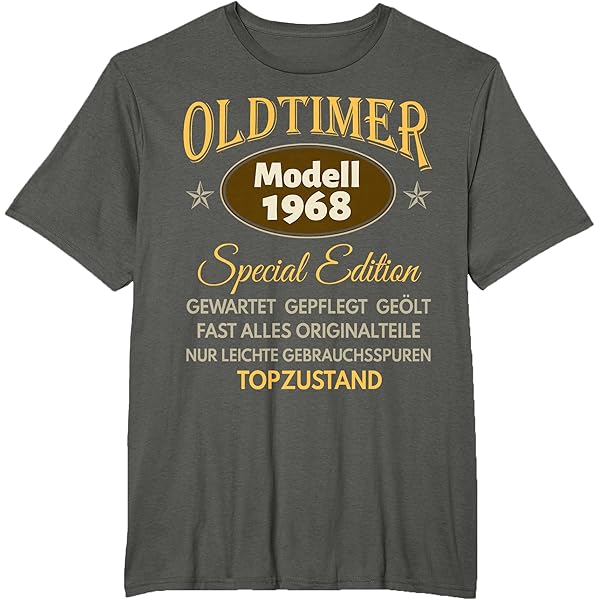 Herren Grafik T-Shirt – Original Parts Aged To Perfection 1968 – Geschenk 57. Geburtstag Jahrestag 57 Jahre Jubiläum 57 Jährige Mann Jahrgang 1968