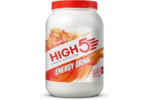 ‎HIGH5 HIGH5 Sport Energy Drink - Isotonisches Getränkepulver mit Electrolytes - Kohlenhydrate Pulver & Elektrolyt Pulver für Endurance & Hydration - Natürliche Aromen, Vegan (Tropisch, 2,2kg, 46 Portionen)