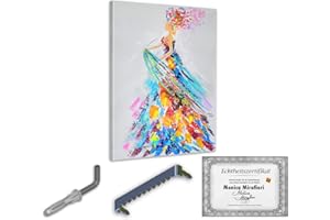 Monica Mirafiori I 100x70 cm I Tableau Peint à la Main I Modèles Tableau I Peintre Moderne I Tableaux Peintures I Toile sur Cadre en Bois