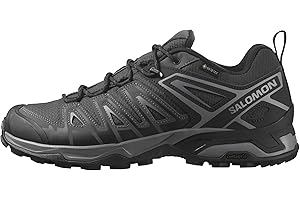 Salomon X Pioneer Gore-Tex męskie buty trekkingowe, w każdych warunkach pogodowych, bezpieczne trzymanie stopy, stabilne i amortyzujące, Phantom Black Quiet Shade, 42 2/3 EU