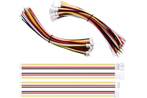 Lyeteung 15 Paia JST 2.0 PH 4 Pin Connettore Spina, JST 4 Pin Micro Elettrico Spina Connettore Maschio e Femmina con 150mm 22AWG Cavo