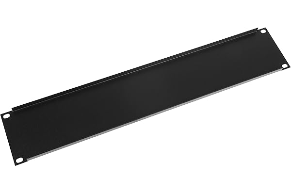 Adam Hall 19" Parts 87222 STL - Plaque aveugle 2 U pour rack 19", acier, profilé en U