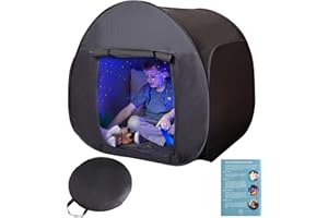 ODOXIA Sensory Tent | Calm Down Tent For Children To Play And Relax | Sensory Corner | Helps With Autism, SPD, Anxiety & Improve Focus | Black Out Sensory Tents For Autistic Children (90 Cm)