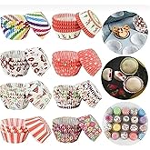 SAFESTORE Renkli Kağıt Muffin Kek Kalıpları, 100 Adet
