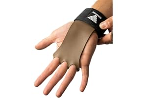 ‎GORNATION GORNATION Fitness-Handschuhe, Leder-Grips mit Handgelenkstütze für Herren & Damen, Alternative für Trainingshandschuhe, Handschutz, Sporthandschuhe für Calisthenics, Kraftsport, Gym & Gewichtheben