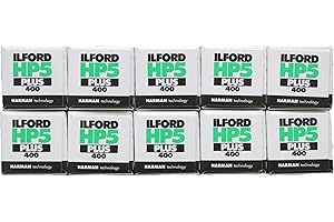 Ilford HP5+ Black & White, 400asa, 120, multipack of 10 [Camera]