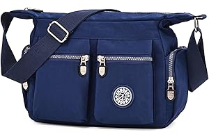 Wafybsre Borsa a Tracolla Casual da Donna, multi tasca, Borsetta Leggero Borse e Messenger