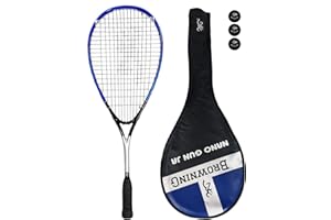 Browning Nano Gun Ti Junior Squash Racket + Pack of Dunlop Squash Balls