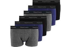 Vincent Creation 6-pak bokserek, bokserek, majtek, męskich szortów retro
