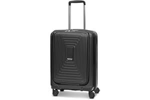 REDOLZ Handgepäck mit Laptopfach | Ultra-Leichter Koffer 40 x 23 x 55 cm & Frontöffnung | von 45 auf 55 Liter erweiterbar | nur 3,2 kg (Essentials 14)