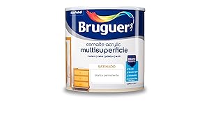ESMALTE ACRYLIC MULTISUPERFICIE SATINADO BLANCO PERMANENTE 0,250L 5160660 BRUGUER