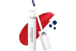 Wonderskin Wonder Blading Mascarilla de Tinte Labial One Step, Tinte Rojo Natural de Larga Duración, Resistente al Agua y a Prueba de Transferencia (Playful)