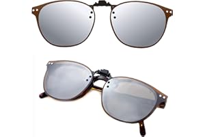 CREYESTAL Polaryzacyjne Przeciwsłoneczne Okulary z Klipsem, Podnoszony i Ultra Lekki, Mężczyzna, Kobieta,100% Anti-UV, Certyfikat CE