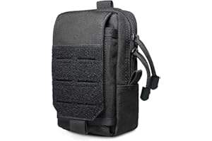 ‎REDAPRIC Tactical EDC Tasche, Molle Multifunktionale kleine Tasche, Gadget Organizer Handy-Halter Gürteltasche, Camping Wandern Radfahren Klettern Mit kompakter Tasche (SCHWARZ)