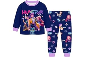 Générique K-Kpop Demons Hunters H-Huntrix 2 Pièces Girls Long Sleeve Pullover T-shirts H-Huntrix Rumi Mira Zoey Printed Design Carnival Party Clothing