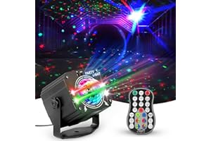 Nuision Disco Lights, 2 in 1 DJ Disco Ball Party Lights, RGB LED Sound Activated Strobe Lights with Remote Control, USB Powered Stage Lighting for Dancing Birthday Christmas Rave Parties KTV Bar