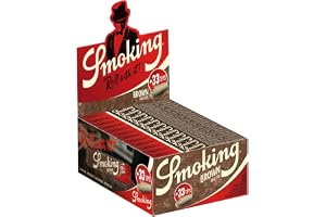 SMOKING 3593 cigarettpapper King Size Brown + Tips 33 x 24 Bl.
