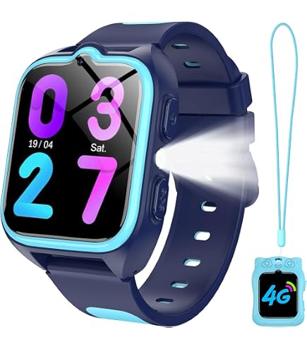 Smartwatch 4G Per Bambini Con GPS, Videochiamate, SOS, Modalità Studio E Batteria 800mAh