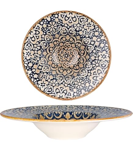 Assiettes En Porcelaine Bonna Luca Mosaic - Lot De 6 - Diamètre 27 Cm - Design Mosaïque élégant - Micro-ondes, Four Et Lave-vaisselle - 11