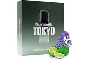 DICORA URBAN FIT SET TOKYO FOR HIM + POTRZEBUJESER | Perfumy męskie EDT 150ml | Męski zapach Imbir, Bergamotka, Lawenda, Skóra, Bursztyn, Drzewo sandałowe | Zestaw upominkowy