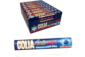 PERFETTI VAN MELLE 6 x CARAMELLE BALSAMICHE GOLIA ACTIVE PLUS PACCHETTO DA 34 gr MENTA GOLA
