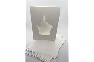 DeeCraft Iris Folding Card Pack Cake C5 Size Makes 4 Cards Craft