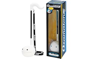Otamatone Deluxe [Manual Inglés] - Instrumento Musical Electrónico Japonés, Sintetizador Portátil de Cube/Maywa Denki de Japón, Blanco