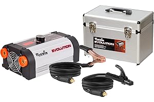 CEVIK PRO CE-EVOLUTION18X - Soldador Inverter MMA con Máscara de Soldadura y Portaelectrodo - 140A 45% 230V - Electrodos hasta 3.25mm - Display Digital - Máquina Soldar Portátil Ultraligera