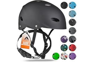 ‎APOLLO Apollo Skate-Helm/Kinder-Helm - Verstellbarer Skateboard, Scooter, BMX-Helm, mit Drehrad-Anpassung geeignet für Kinder, Erwachsene, in verschiedenen Größen und Farben