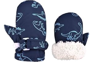 Azarxis Baby Winter Mittens Kid Toddler Warm Gloves with Fleece Lining Thermal Windproof for Boys Girls Children Snow Skiing Skating Cycling Walking