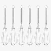 Promosyonca 6 Adet Mini Metal &Ccedil;ırpıcı, 12.7 cm | Yay Saplı, &Ccedil;ay ve Yumurta i&ccedil;in, Halka Askı Deliği, 6.8 cm Kafa Genişliği, K&uuml;