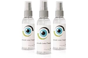 SPORTS WORLD VISION Płyn czyszczenia soczewek okularowych Leader 3 x 59ml, 2oz butelka płynu do czyszczenia okularów innych płynów do soczewek kontaktowych | bezalkoholowy spray czyszczenia okularów