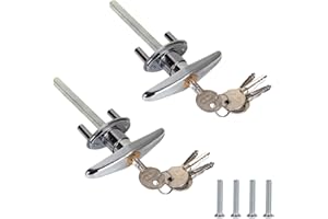 SENENQU 2 Pack Garage Door Handle, Replacement Garage Door Shed Door Lock T Handle
