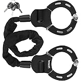E Scooter Schloss, Schloss für E Scooter und Rollerschloss, Robustes Sicherheits Handschellen Kabelschloss für Fahrrad, Rolle