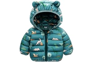 JinBei Cappotto Piumino per Bambini Bambina, Giacca Invernale con Cappuccio Giubbotti, Bimba Bimbo Leggero Carino Imbottito Cappotti Autunno Giacche Neve Neonato Ragazze Ragazzi Capispalla 1-5 Anni