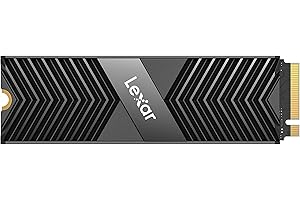Lexar Professional NM800 PRO con dissipatore di calore SSD 4TB, M.2 2280 PCIe Gen4x4 NVMe 1.4 SSD interno, Fino a 7300 MB/s in Lettura, 6400 MB/s in Scrittura, per PS5, Giocatore