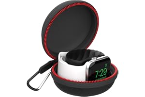 Moretek ACC01 Laddningshållare för Apple Watch alla modeller med bärbart hårt reseskyddande fodral